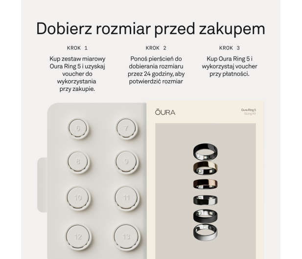 Oura Ring 5 Zestaw doboru rozmiarów - 1608572 - zdjęcie 3